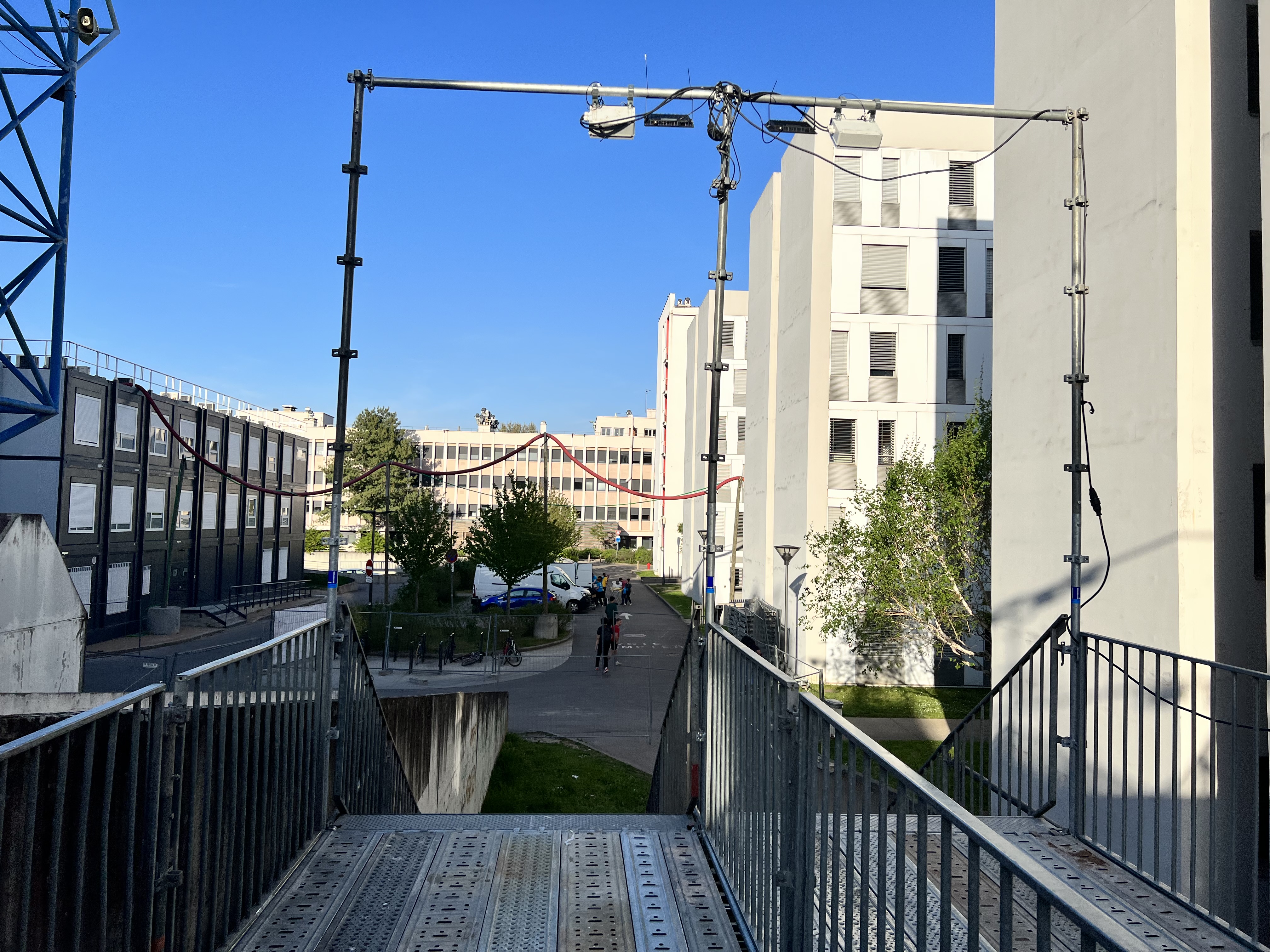 Construire un escalier d'accès pour vos festivals et évènements en Rhone-Alpes, Lyon, Dijon, Mâcon, St-Etienne, Grenoble