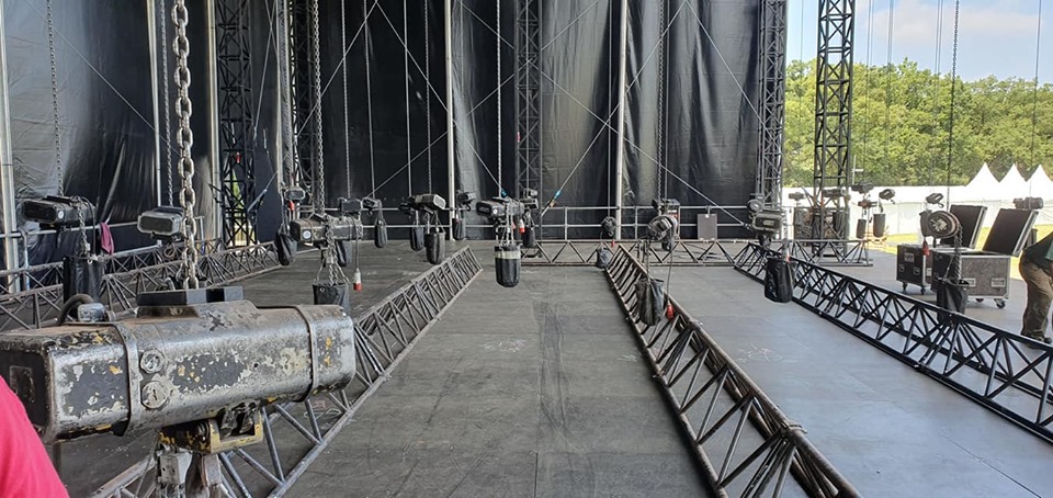 Rigging pour tournée, festival et concert en France, Rhône-Alpes, Lyon