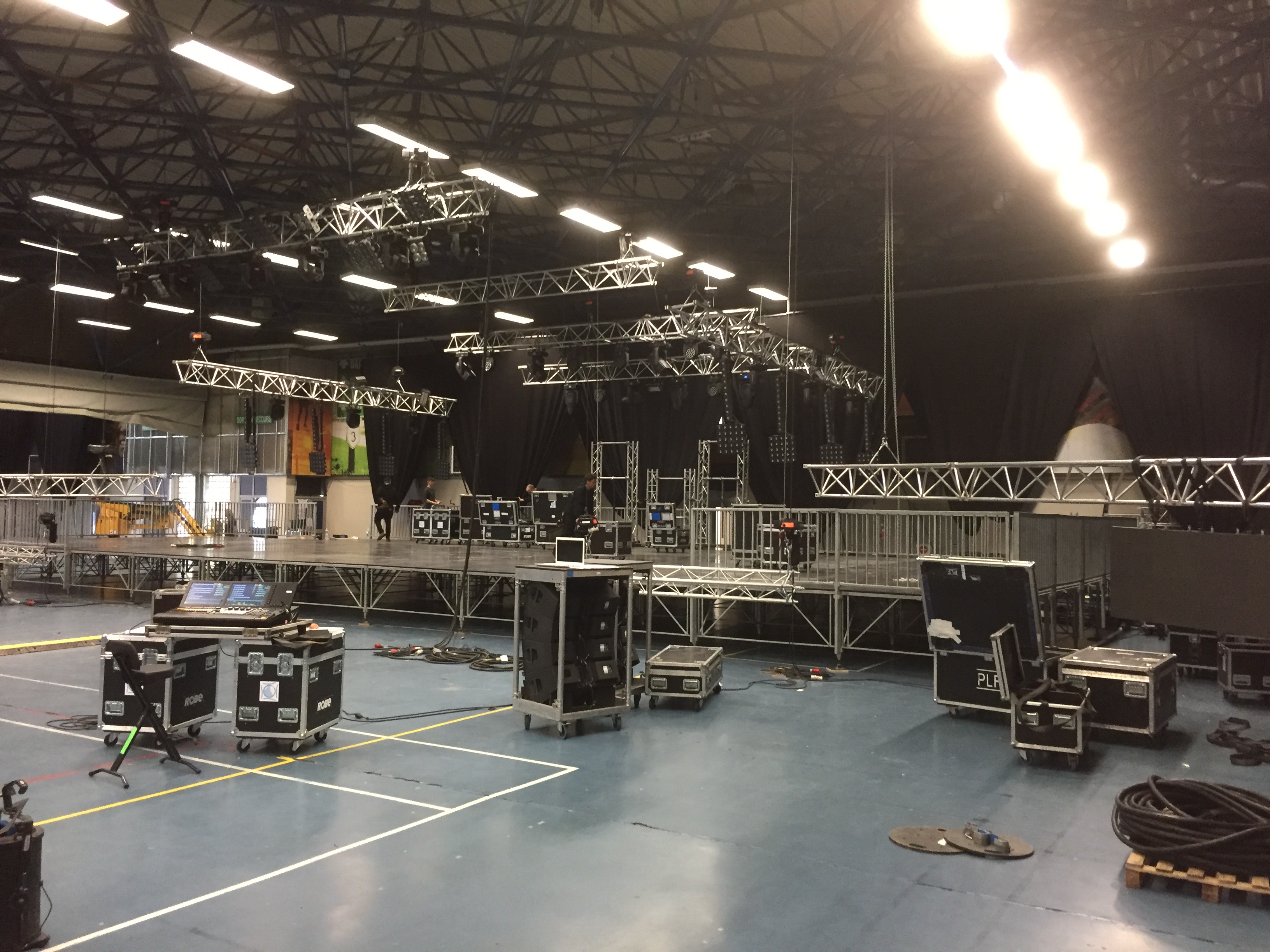 Rigging pour tournée, festival et concert en France, Rhône-Alpes, Lyon