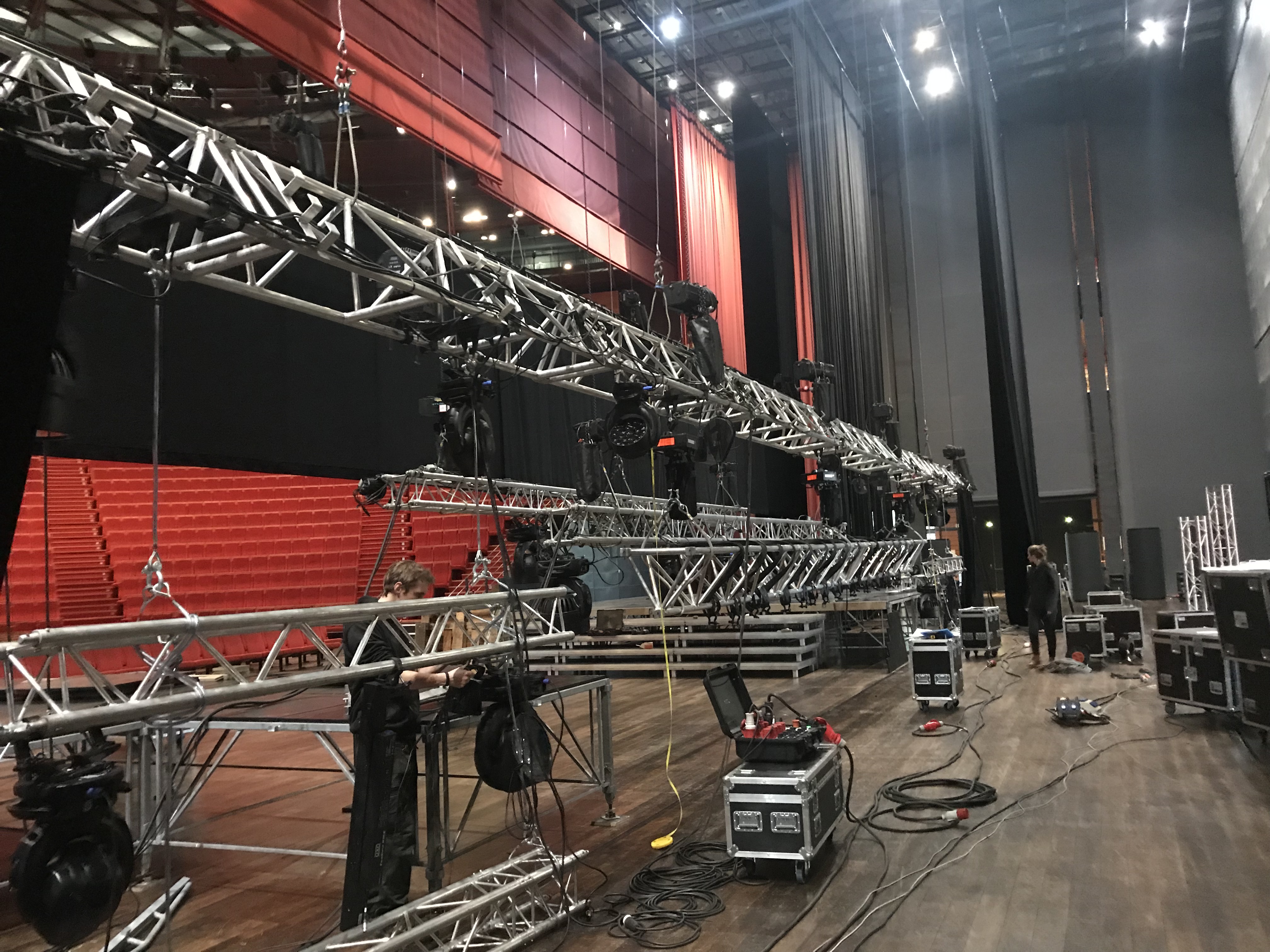 Rigging pour tournée, festival et concert en France, Rhône-Alpes, Lyon