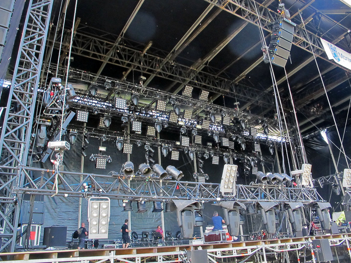 Rigging pour tournée, festival et concert en France, Rhône-Alpes, Lyon