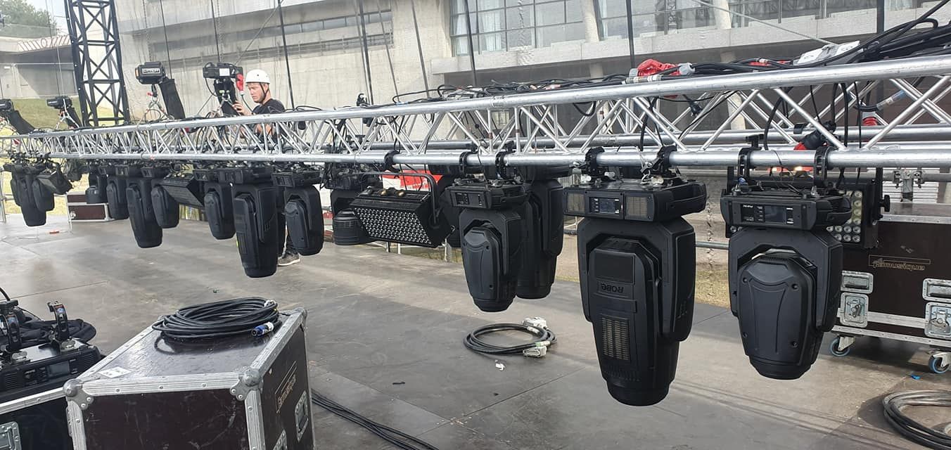 Rigging pour tournée, festival et concert en France, Rhône-Alpes, Lyon