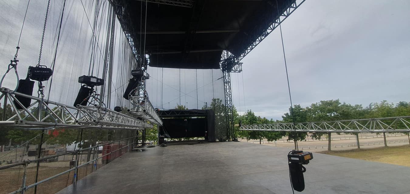 Rigging pour tournée, festival et concert en France, Rhône-Alpes, Lyon