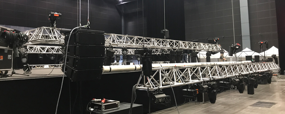 Rigging pour tournée, festival et concert en France, Rhône-Alpes, Lyon