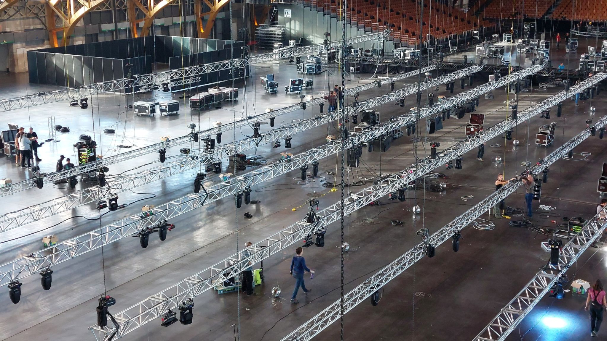 Rigging pour tournée, festival et concert en France, Rhône-Alpes, Lyon